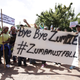Protesters demonstrating against President Jacob Zuma in Cape town in December.